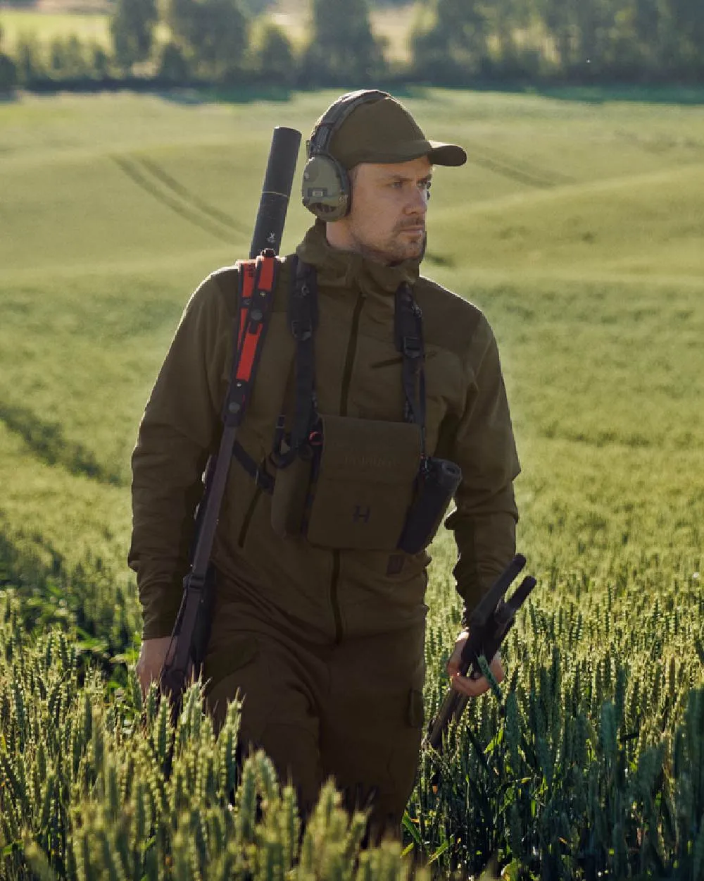 Harkila Deer Stalker Fleece Hoodie Men's Jackets and Coats