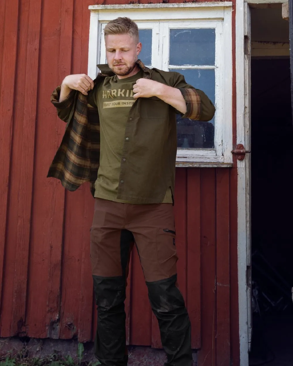Harkila Eirik Reversible Shirt Jacket Shooting Check Shirts