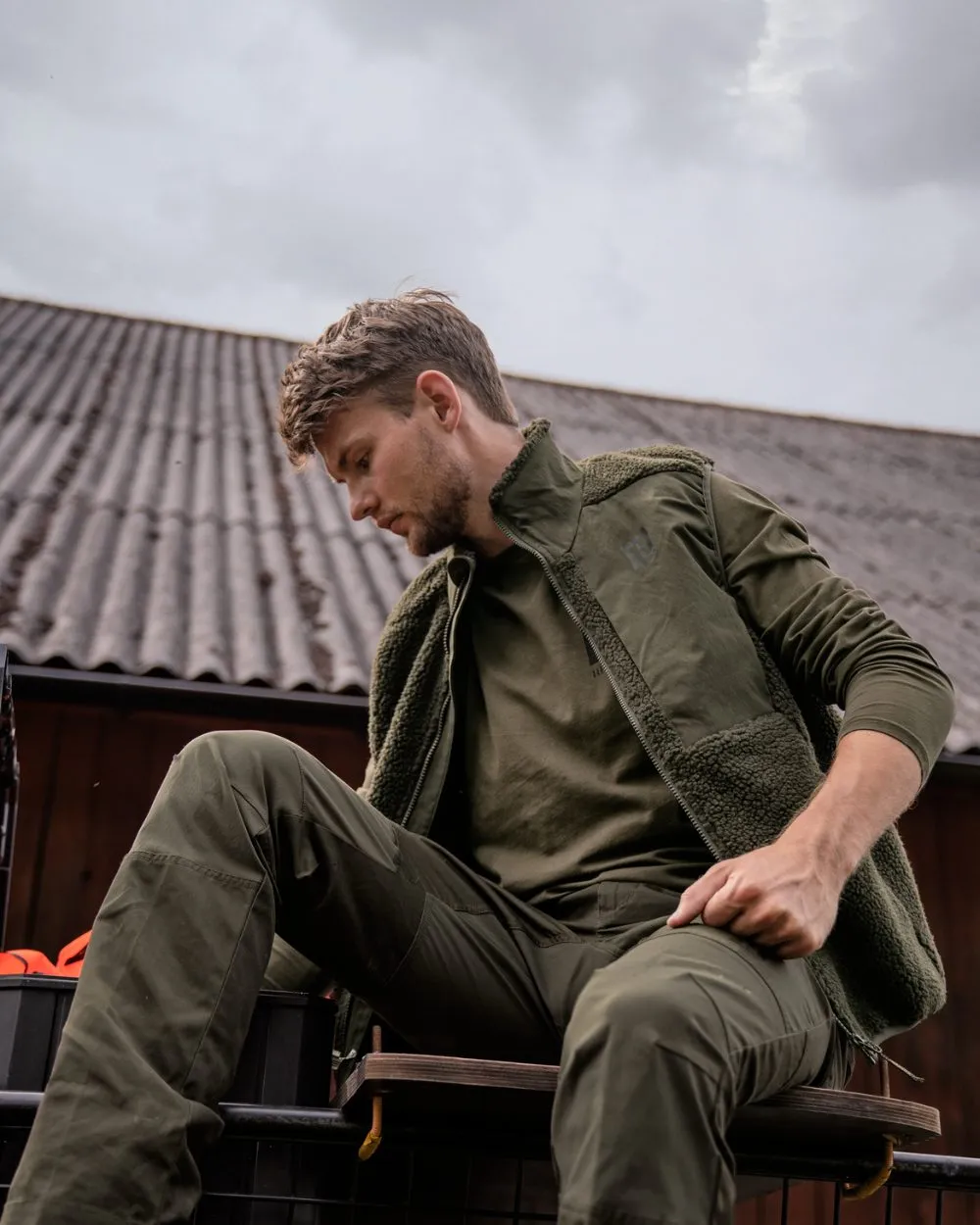 Harkila Fjell Polar Waistcoat Tattersall Dress Shirts