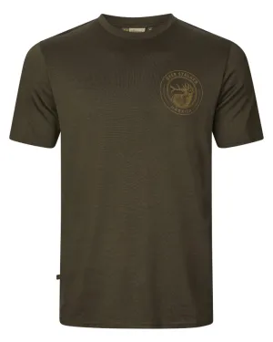 Harkila Game Short Sleeve T-Shirt Cotton Crew Neck Tees Men