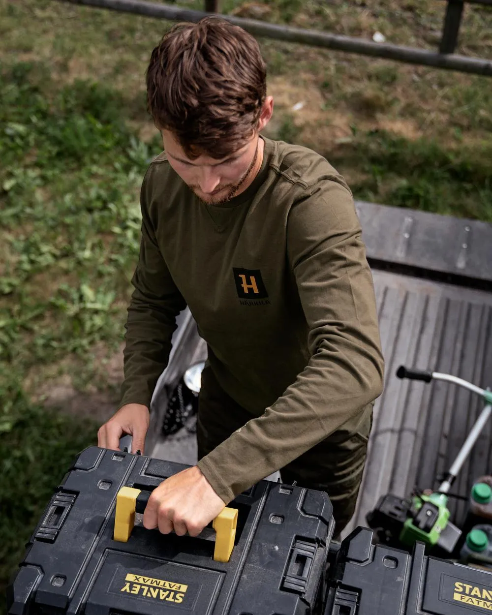 Harkila Gorm Long Sleeve T-Shirt Shooting Check Shirts