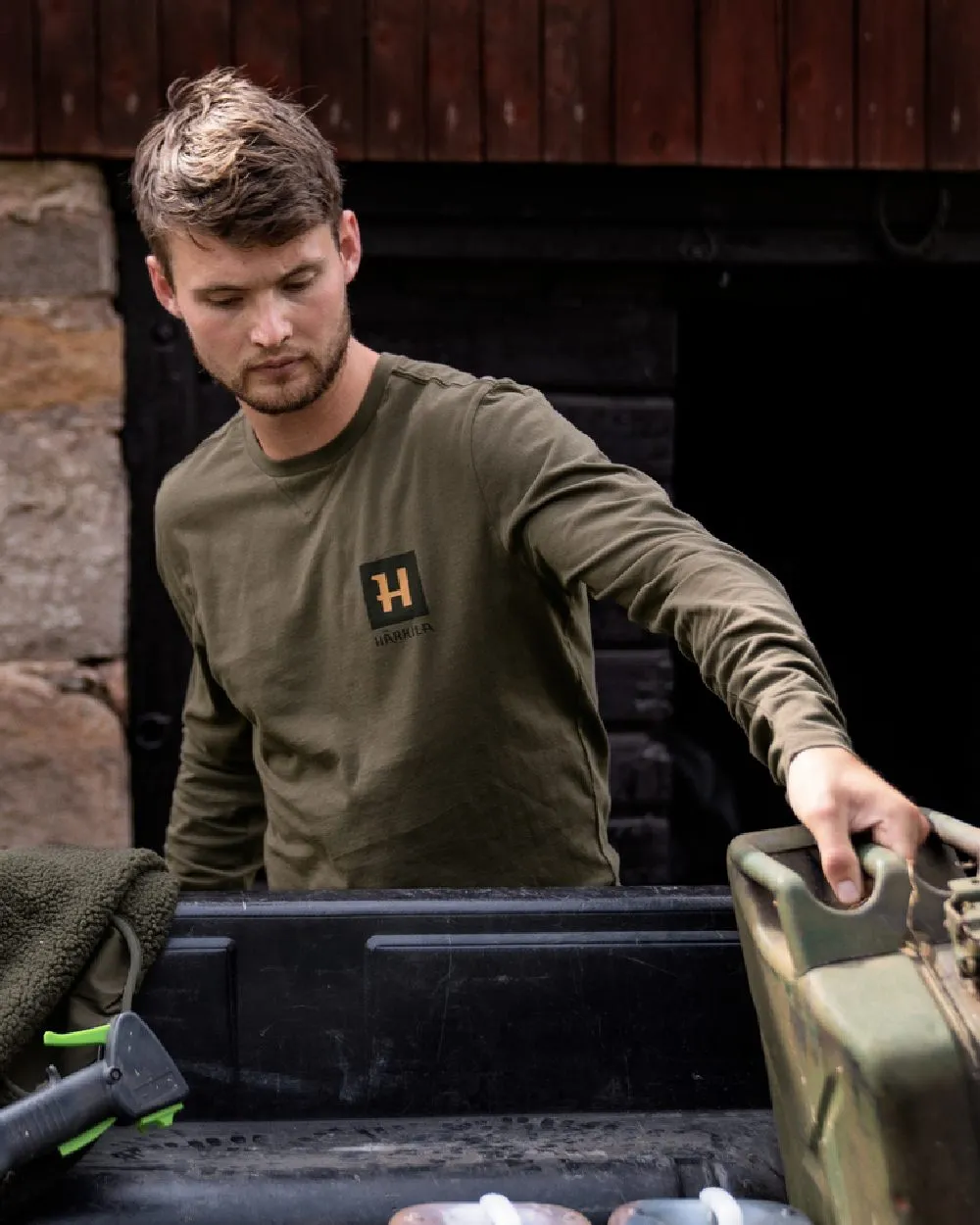 Harkila Gorm Long Sleeve T-Shirt Shooting Field Shirts Men