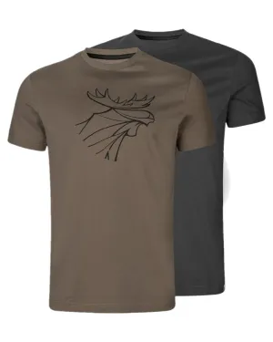 Harkila Graphic T-Shirt Twin Pack Harkila Classic Shirts
