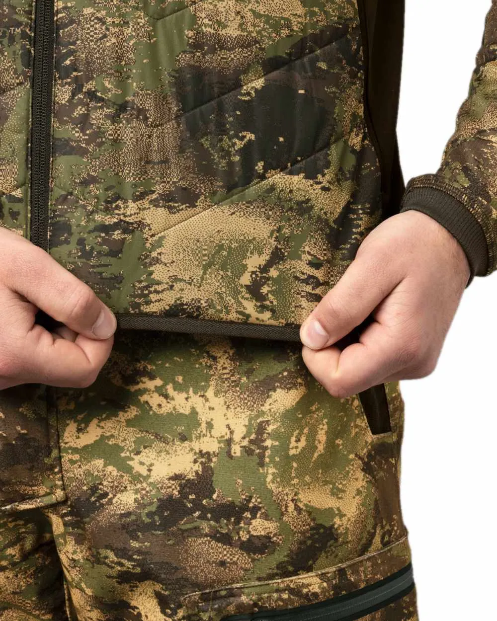 Harkila Heat Camo Waistcoat Double Pocket Work Shirts