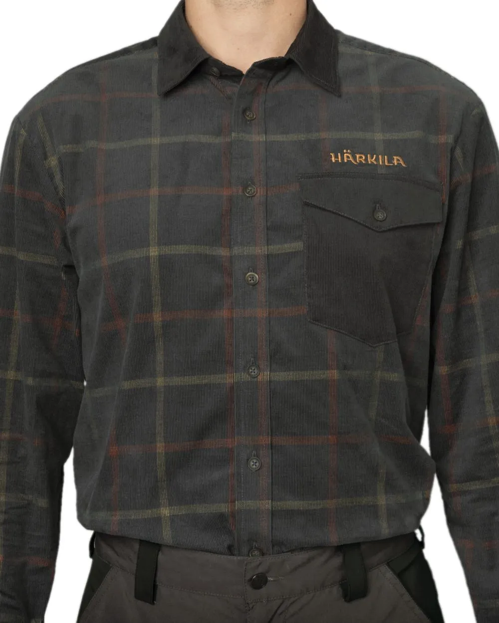 Harkila Kaldfjord Corduroy Check Shirt Harkila Button Shirts