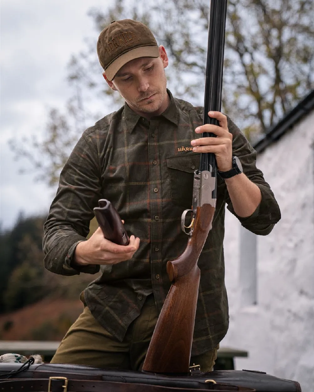 Harkila Kaldfjord Corduroy Check Shirt Shooting Check Shirts