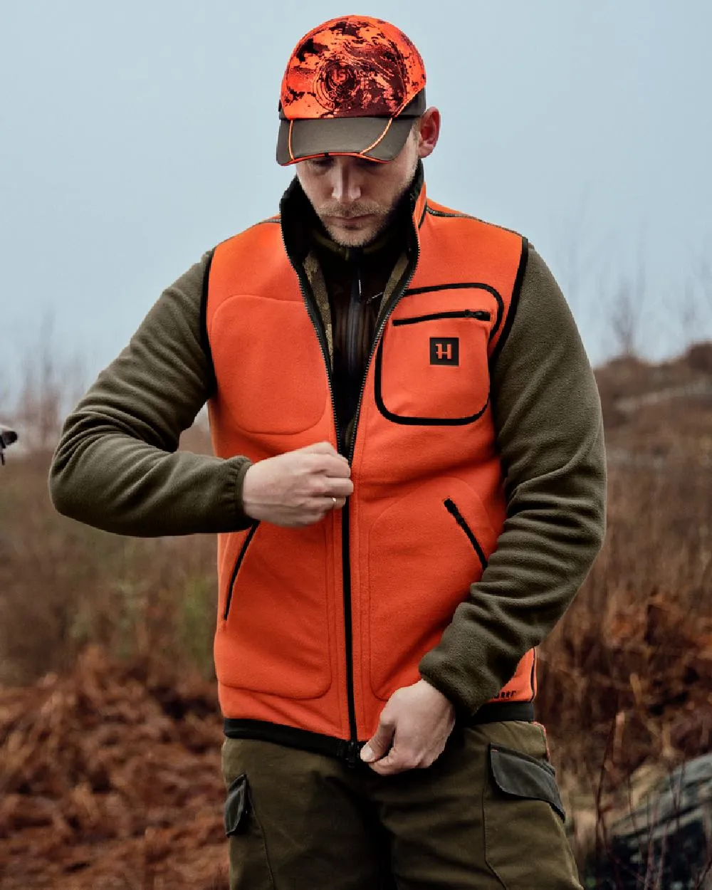 Harkila Kamko Pro Edition Reversible Hi-Vis Waistcoat Long Sleeve Cotton Shirts