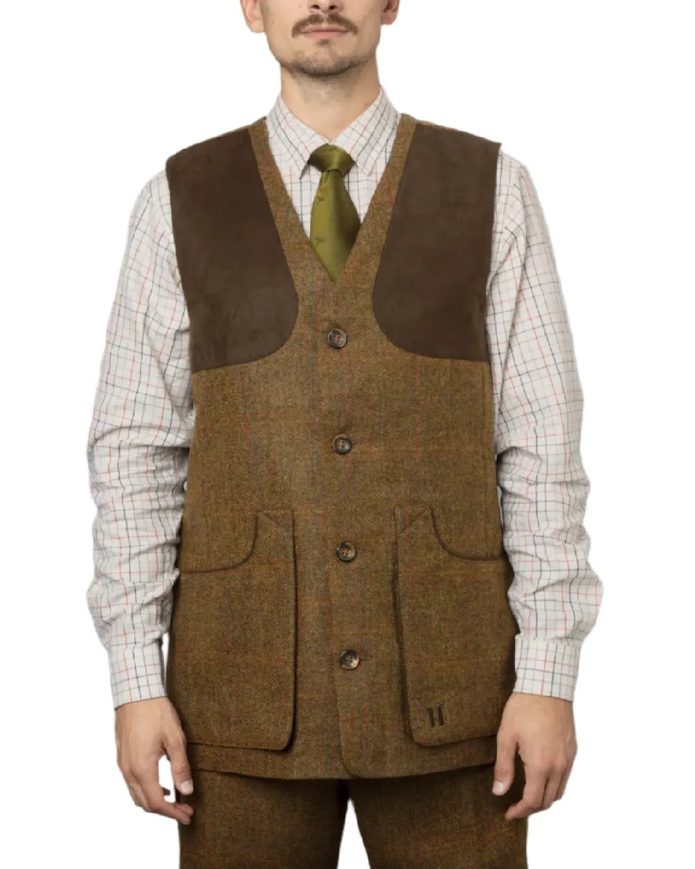 Harkila Kenmore Shooting Waistcoat Plain Dress Shirts Men