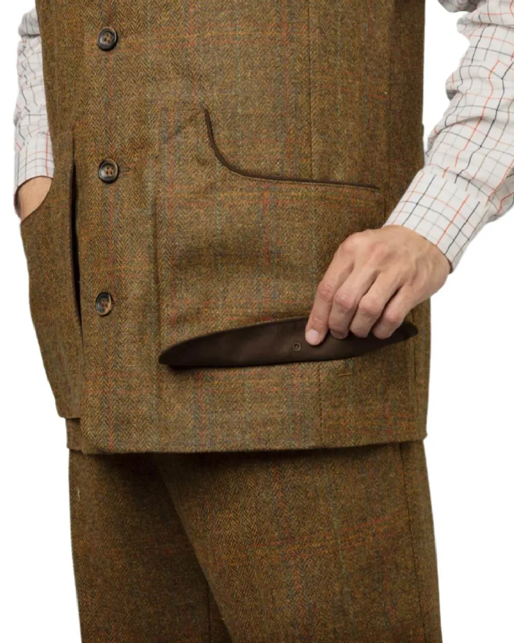 Harkila Kenmore Shooting Waistcoat Plain Dress Shirts Men