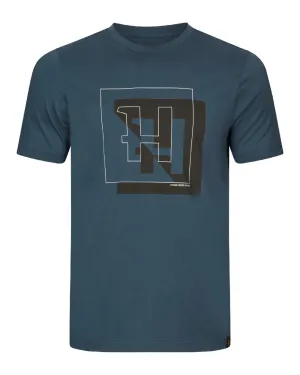 Harkila Mens H-Logo Short Sleeve T-shirt Cotton Crew Neck Tees Men