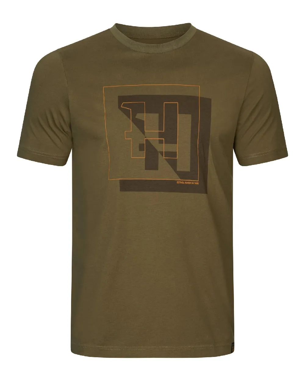Harkila Mens H-Logo Short Sleeve T-shirt Shooting Check Shirts