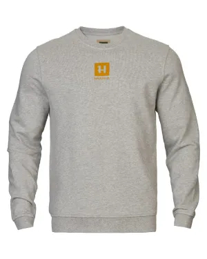 Harkila Mens Instinct Melange Sweatshirt Cotton Crew Sweatshirts