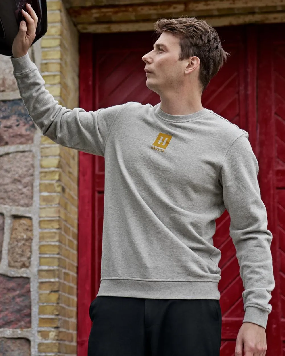Harkila Mens Instinct Melange Sweatshirt Warm Sweatshirts for Men
