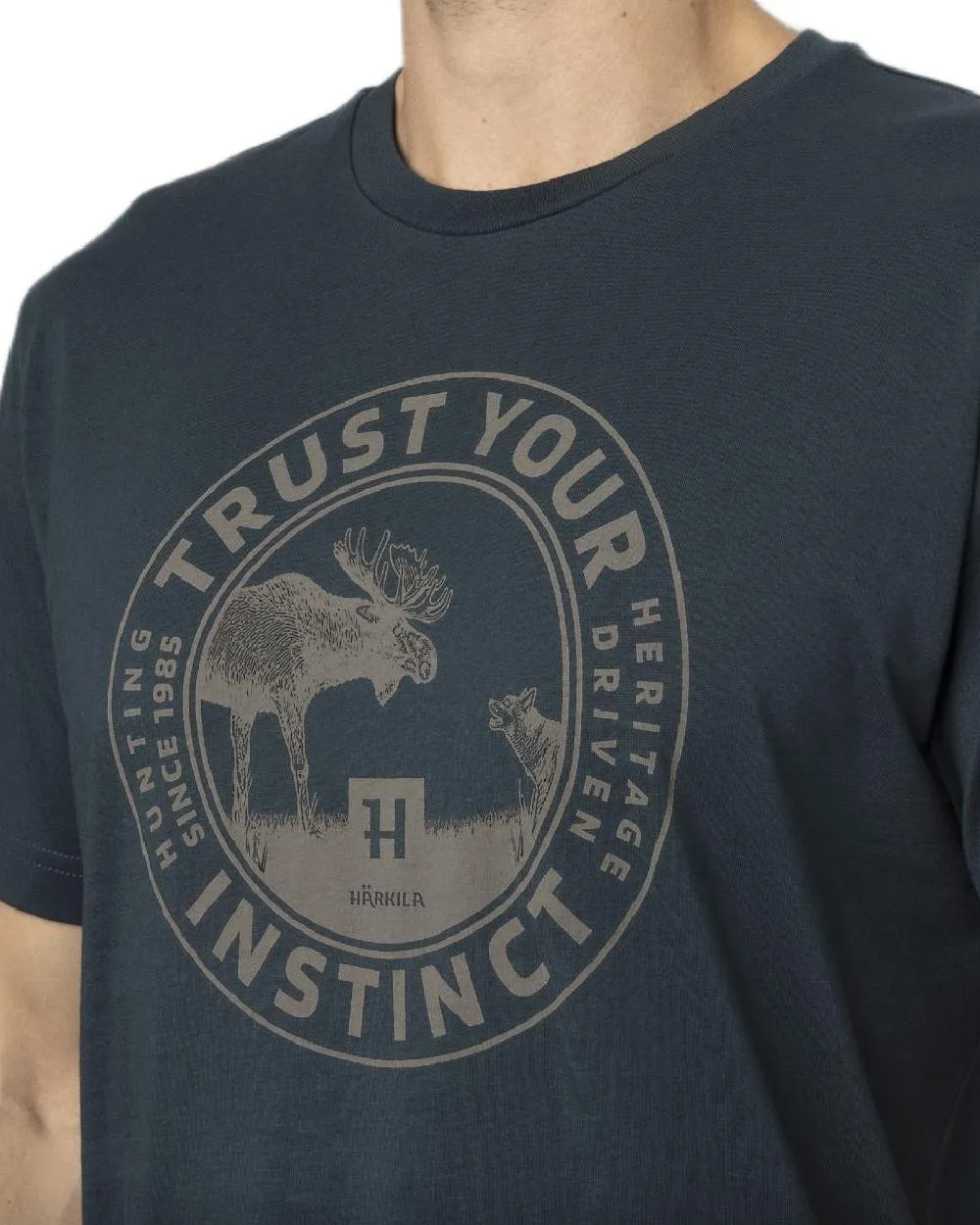 Harkila Moose Short Sleeve T-Shirt Classic Fit T-Shirts Men