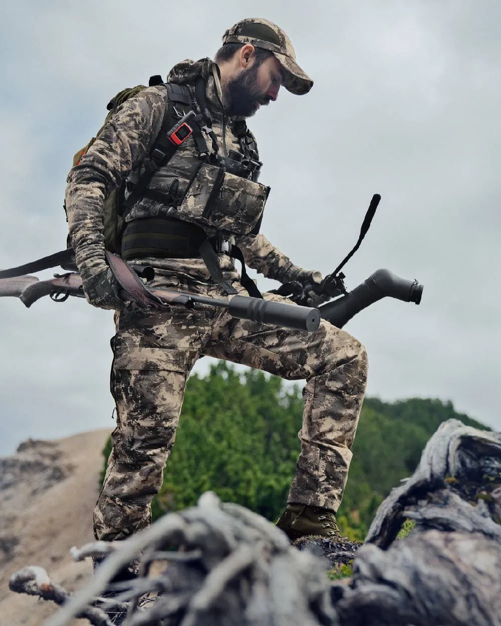 Harkila Mountain Hunter Expedition Light Trousers Camouflage Cargo Pants