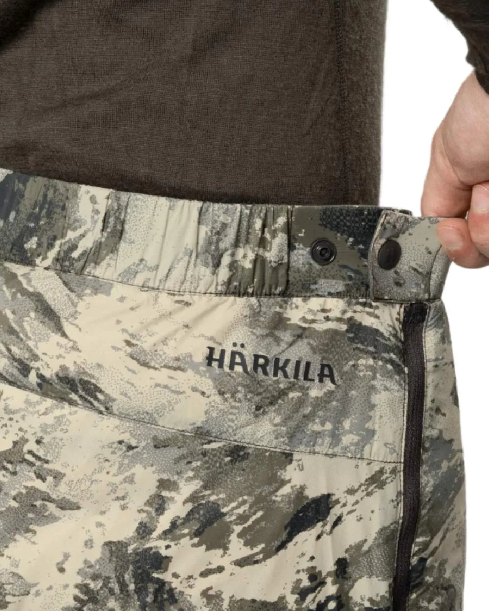 Harkila Mountain Hunter Expedition Packable Down Trousers Camouflage Cargo Pants