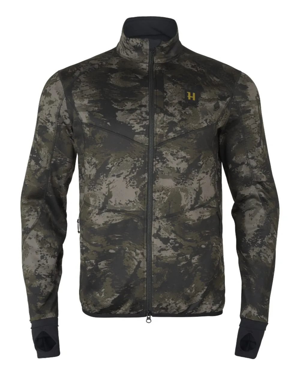 Harkila NOCTYX Camo Full Zip Fleece Jacket All-Purpose Men's Coats
