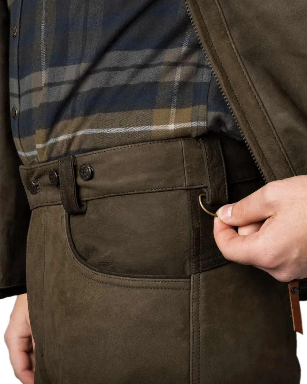 Harkila Pro Hunter Leather Trousers Shooting Field Pants