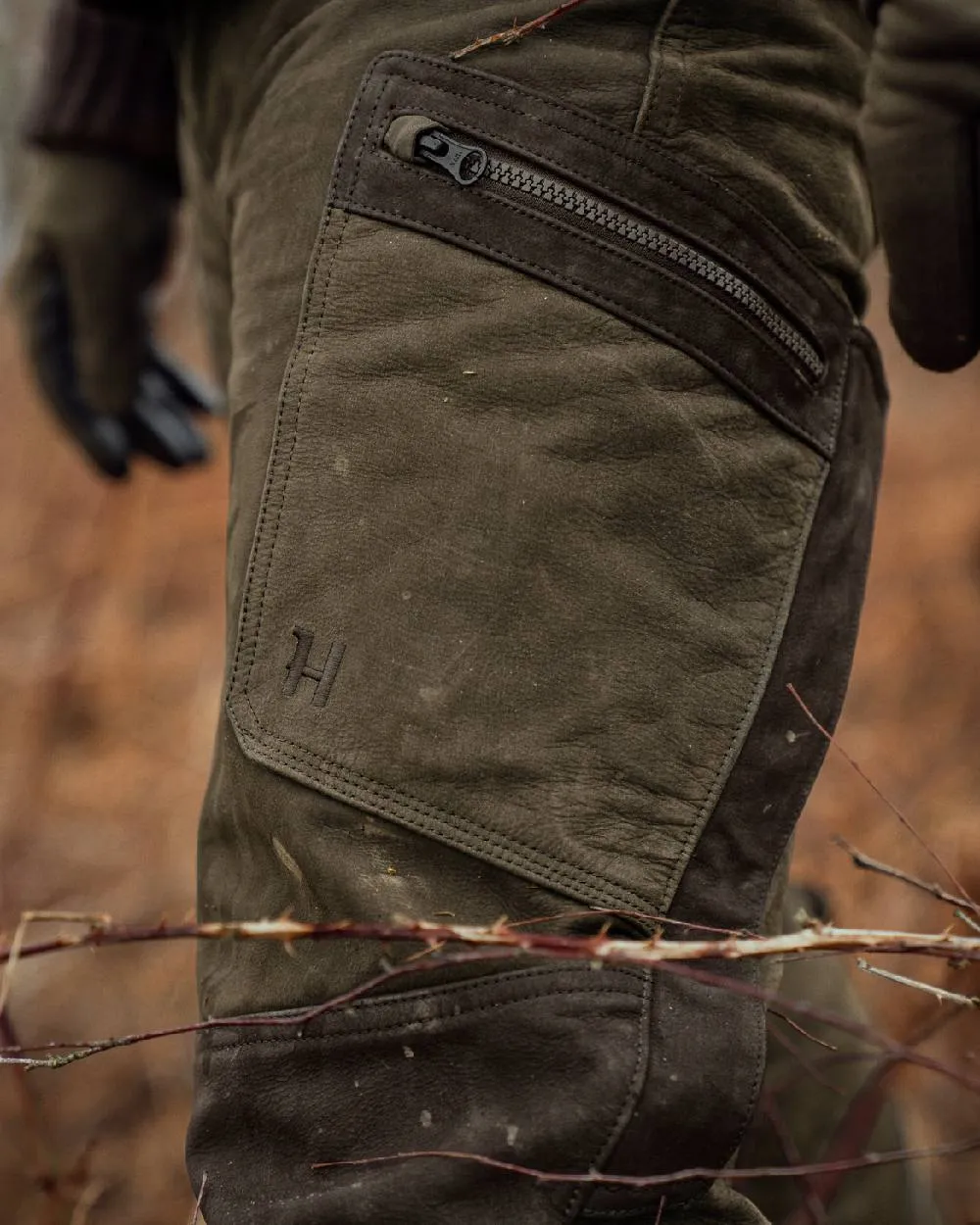 Harkila Pro Hunter Leather Trousers Shooting Field Pants