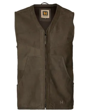Harkila Pro Hunter Leather Waistcoat Long Sleeve Casual Tops