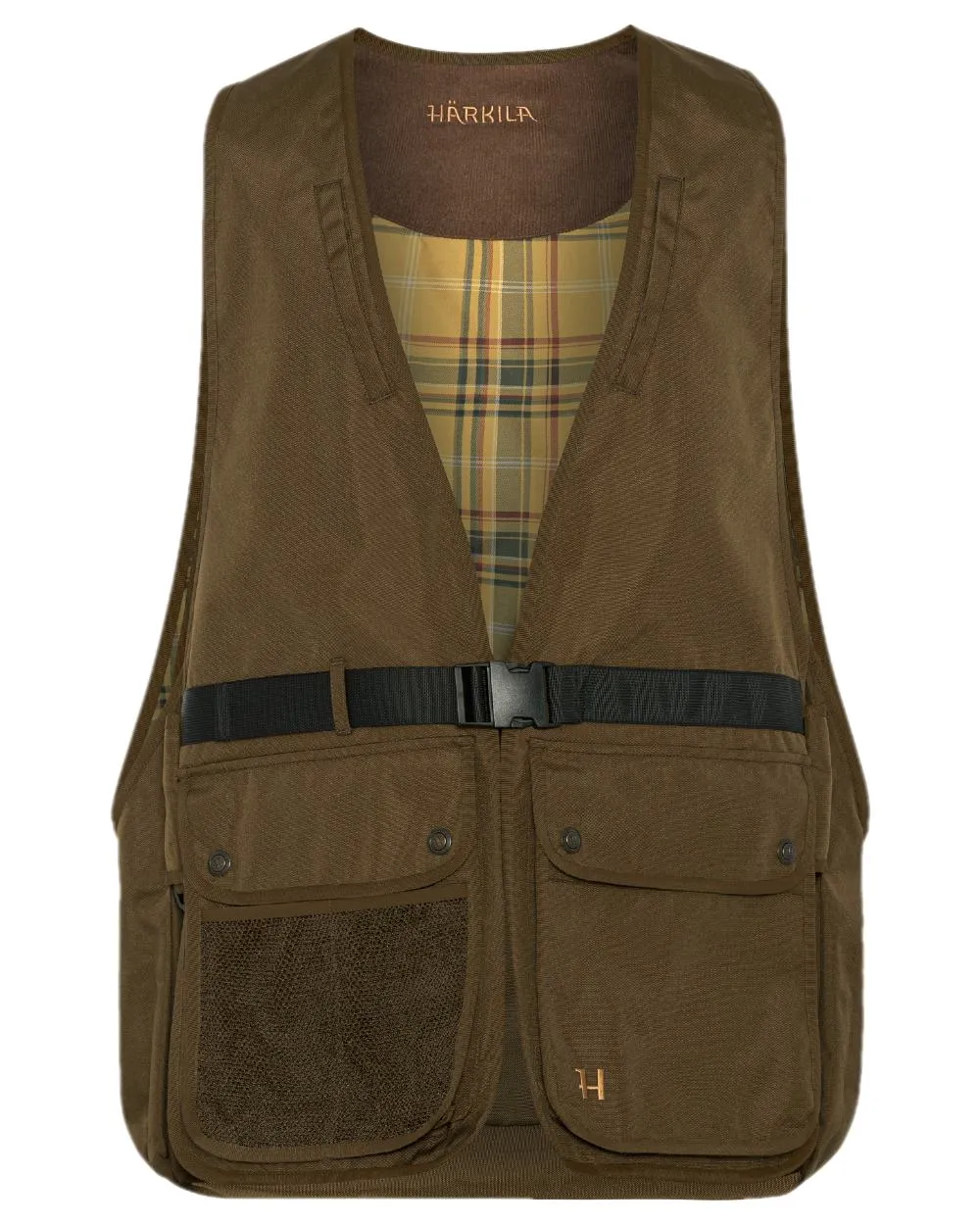 Harkila Retrieve Dummy Waistcoat Checkered Casual Shirts