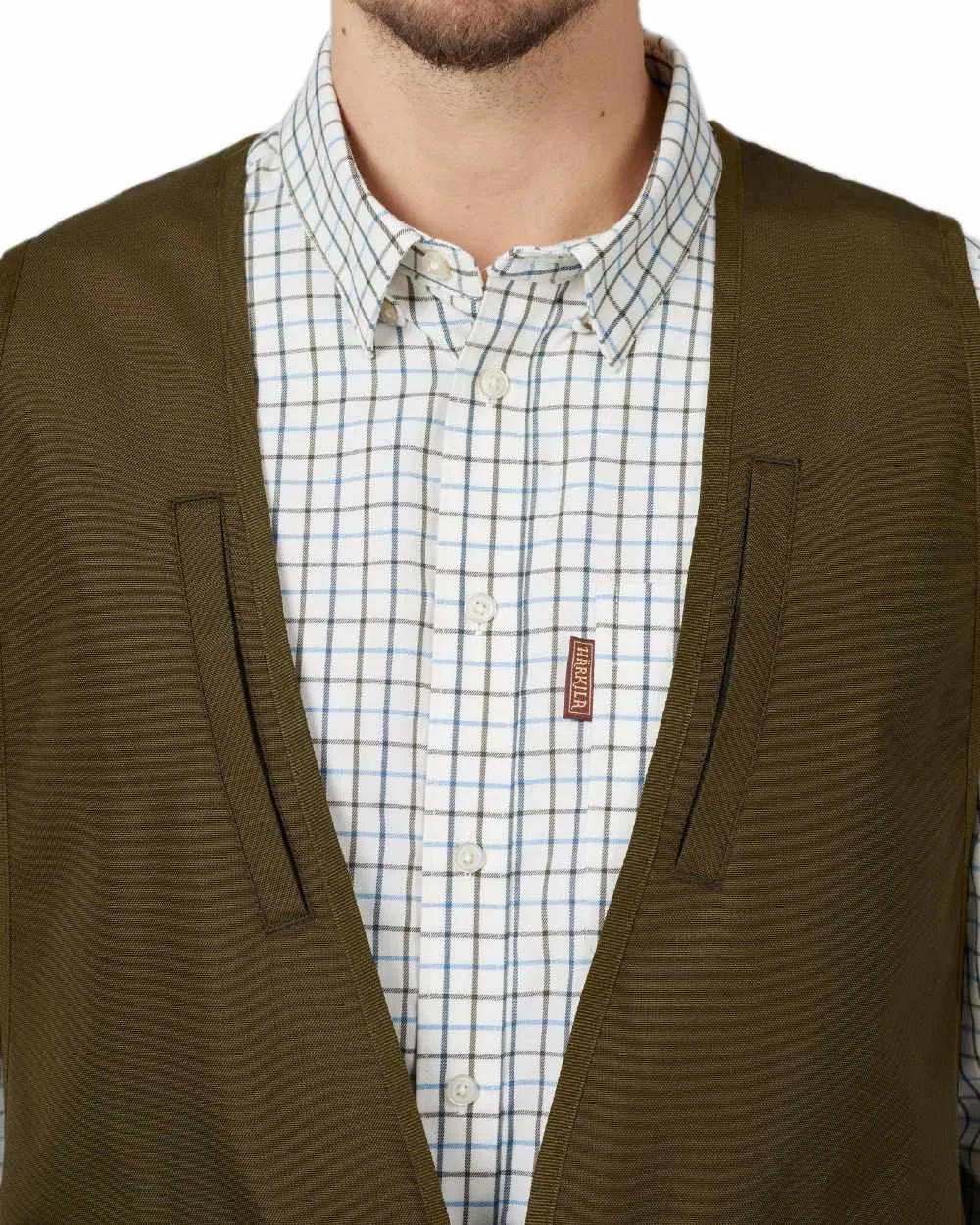 Harkila Retrieve Dummy Waistcoat Men's Check Dress Shirts
