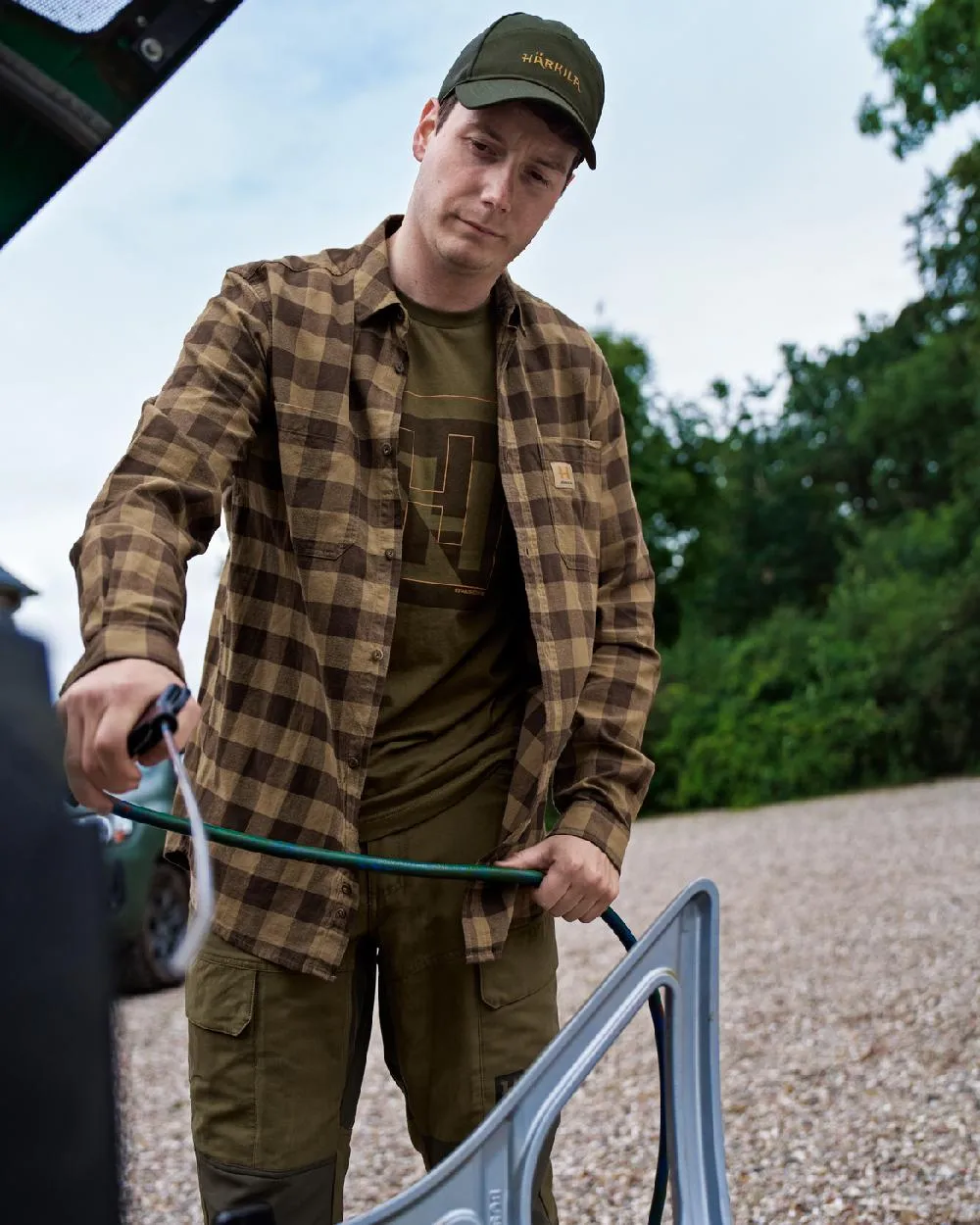 Harkila Scandinavian Long Sleeve Shirt Shooting Check Shirts
