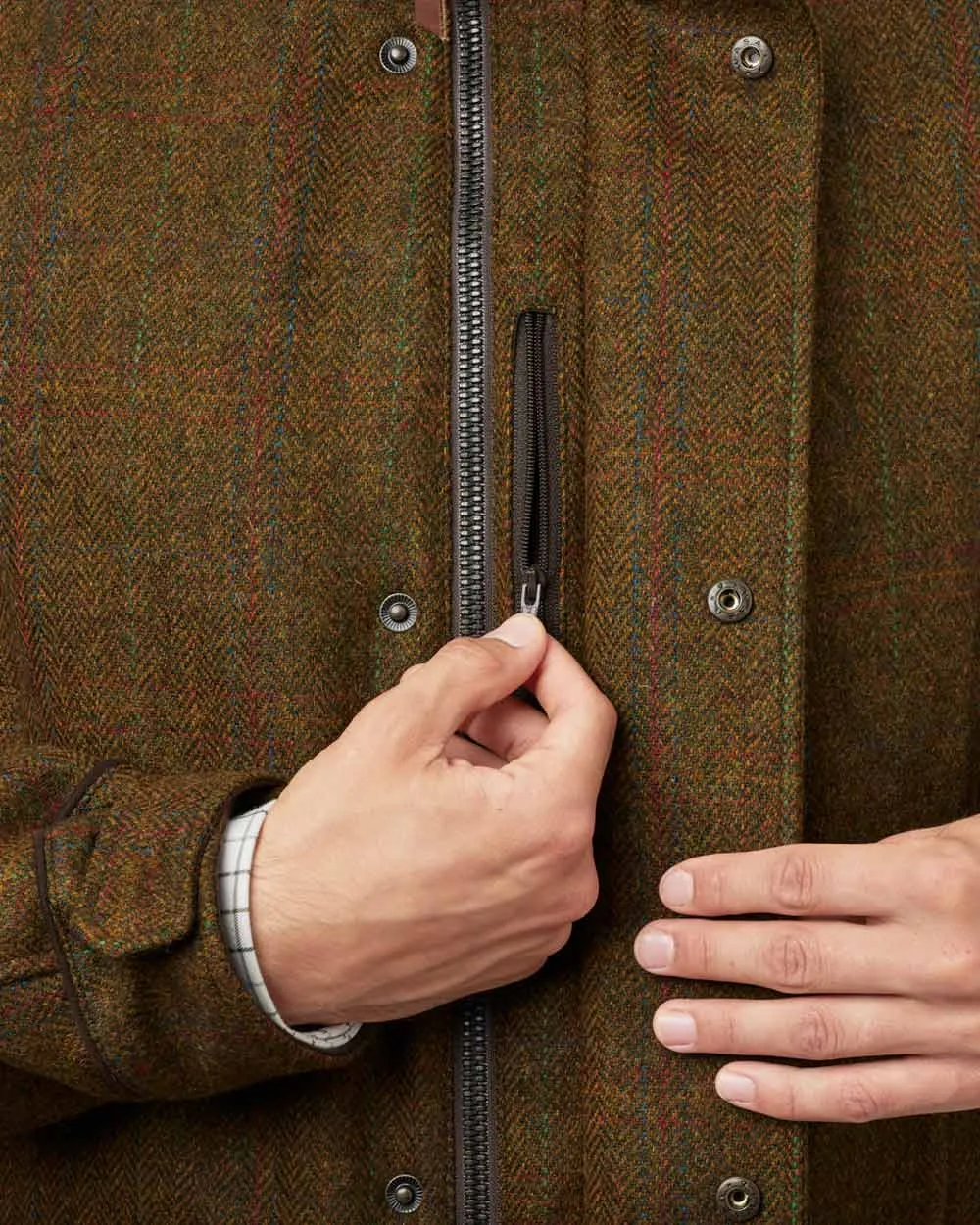 Harkila Stornoway 2.0 Tweed Shooting Jacket Men's Hunting Shell Jacket