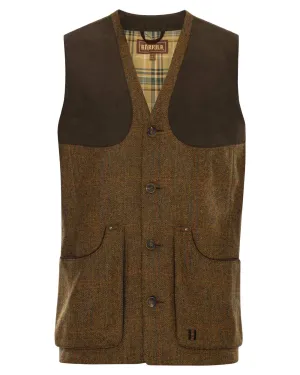 Harkila Stornoway 2.0 Tweed Shooting Waistcoat Long Sleeve Casual Tops
