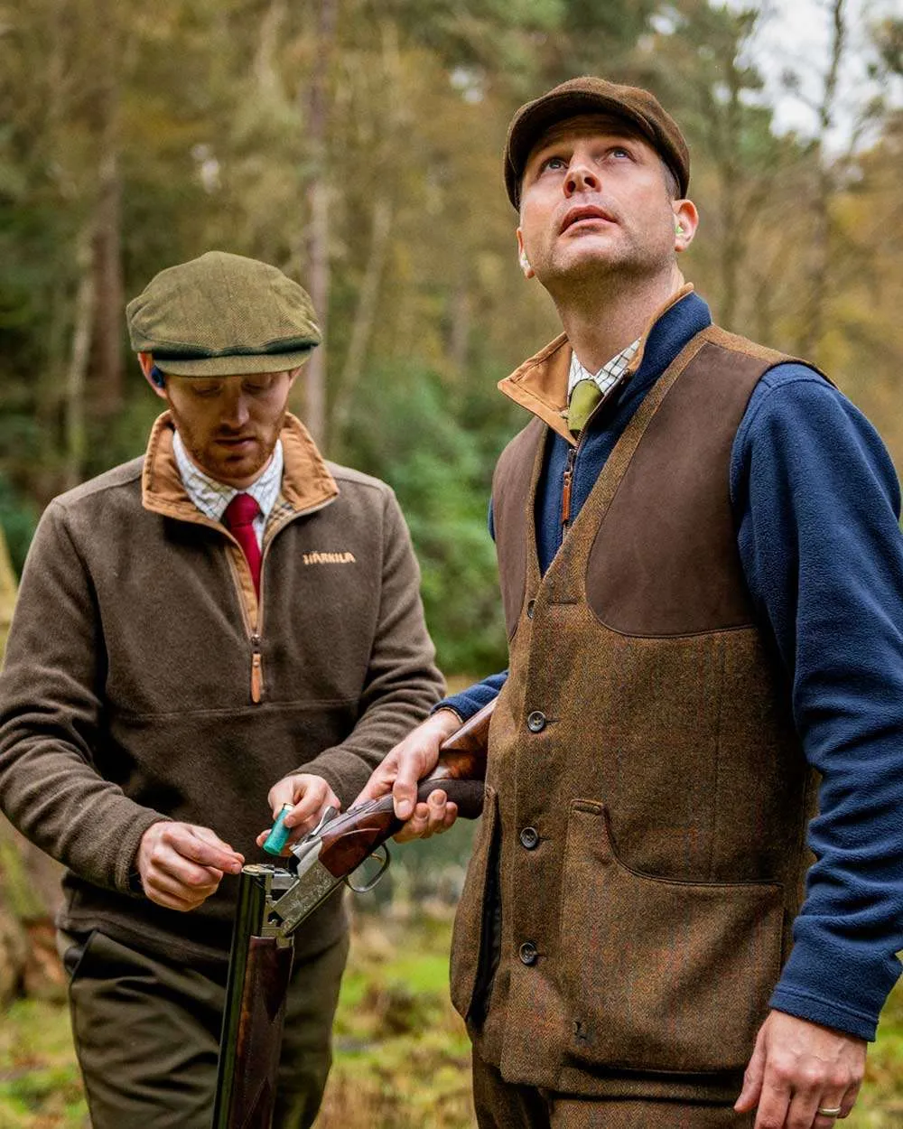 Harkila Stornoway 2.0 Tweed Shooting Waistcoat Long Sleeve Cotton Shirts