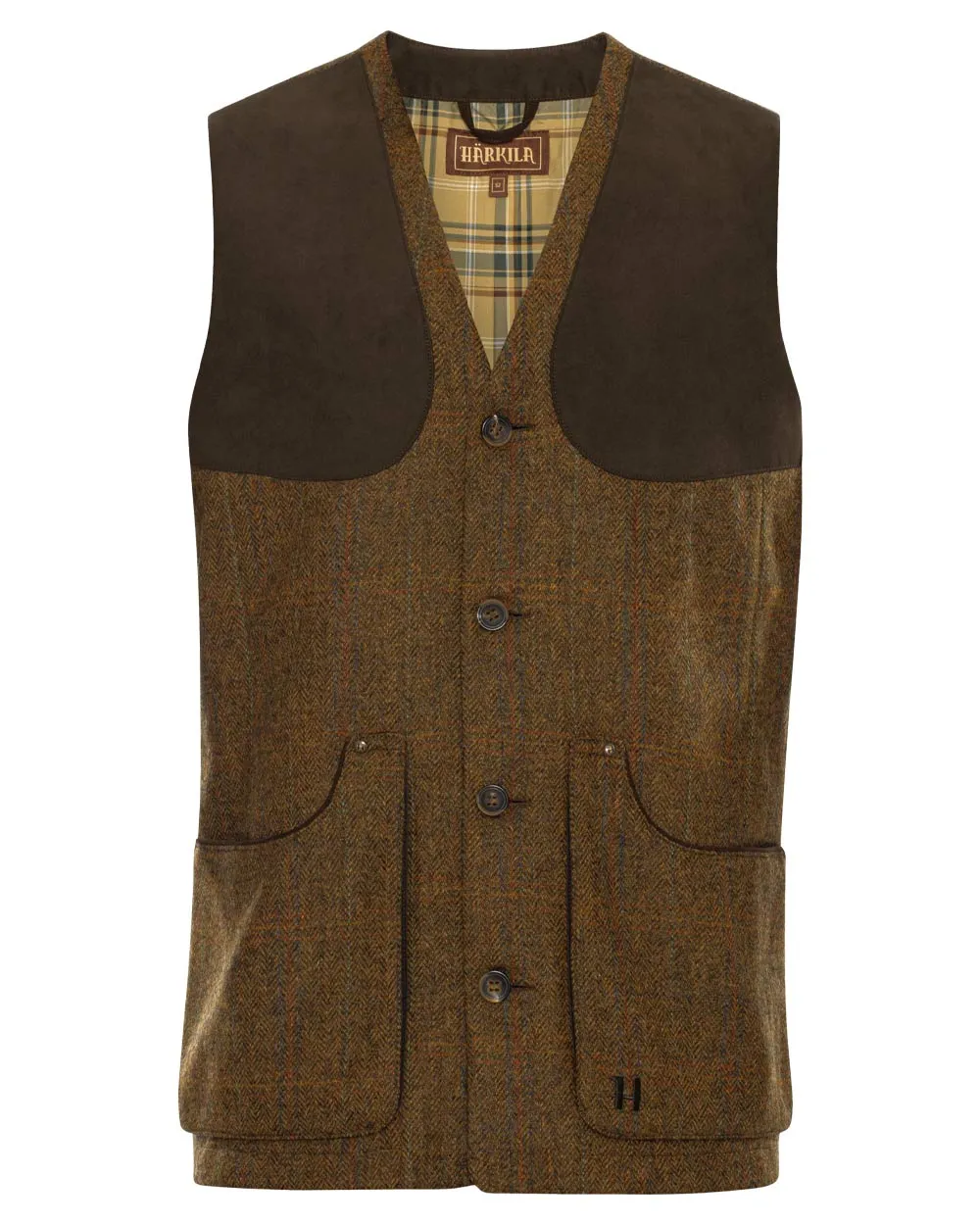 Harkila Stornoway 2.0 Tweed Shooting Waistcoat Plain Oxford Shirts