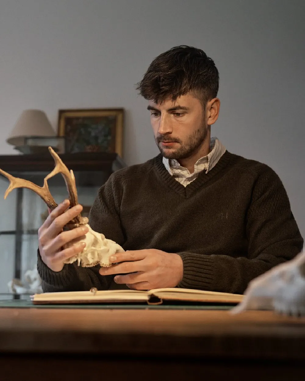 Harkila Vincent Merino V-Neck Pullover V-Neck Wool Sweaters