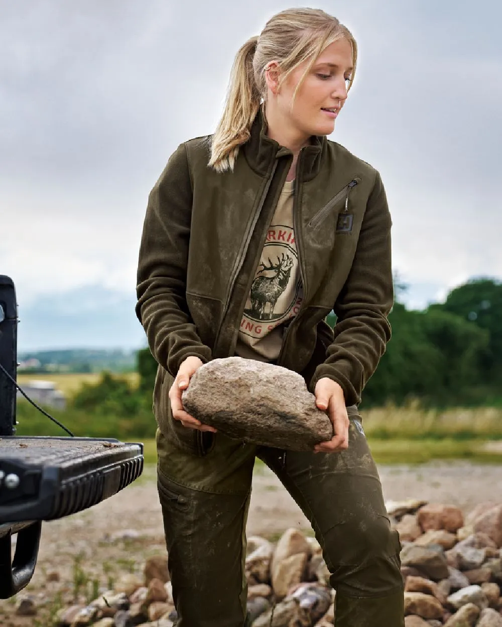 Harkila Womens Fjell Fleece Jacket Harkila Fleece Outerwear