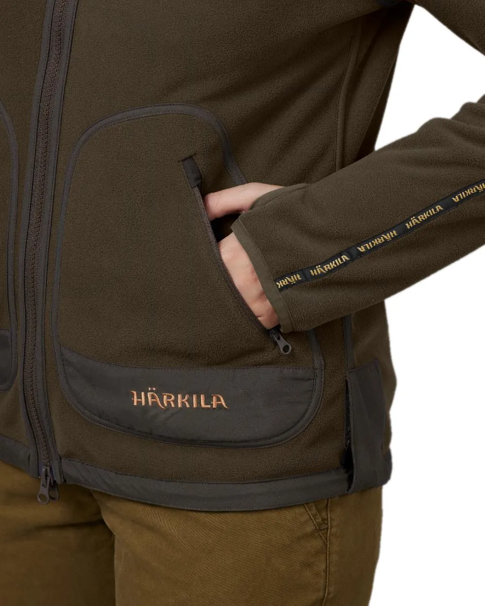 Harkila Womens Kamko Reversible Windstopper Fleece Jacket Hunting Fleece Jackets