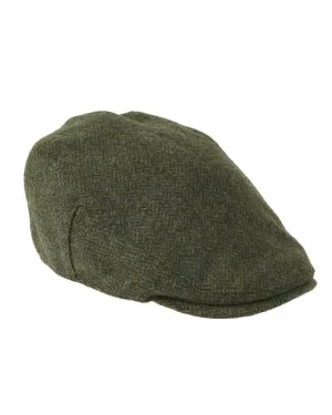 Heather Chapman Shetland Wool Tweed Flat Cap Heather Outdoor Headwear