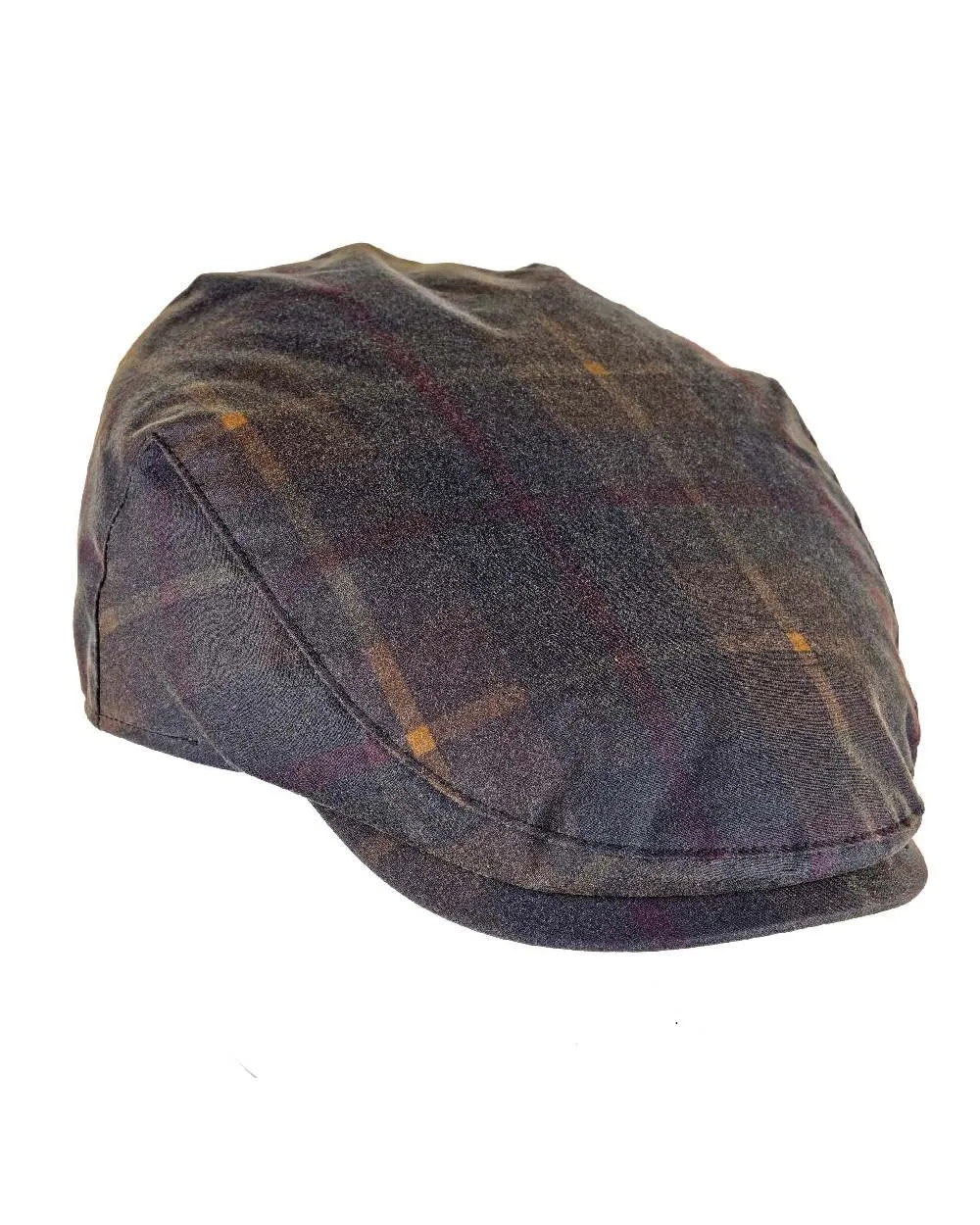 Heather Charles Tartan Wax Flat Cap Classic Country Hats