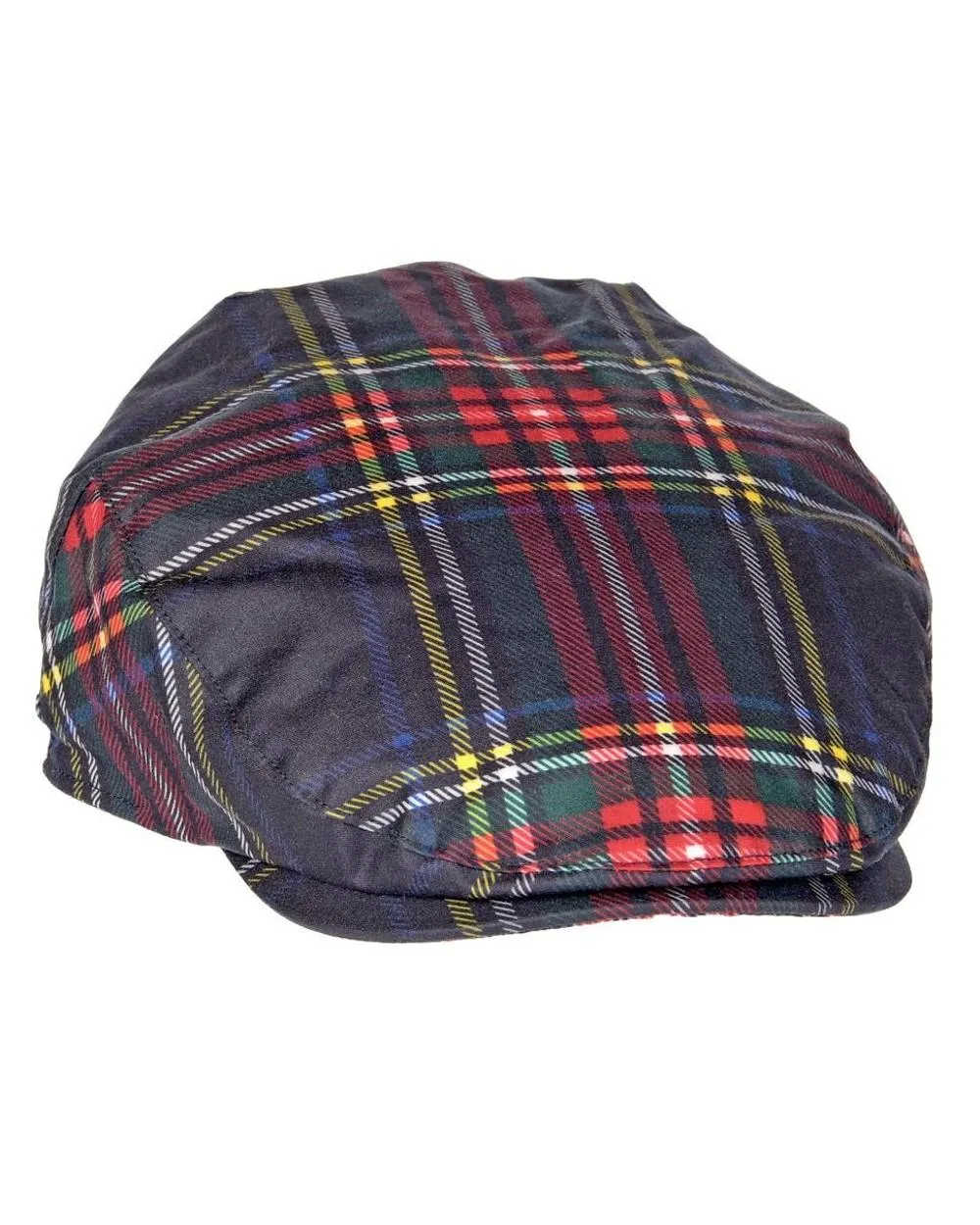 Heather Charles Tartan Wax Flat Cap Classic Country Hats