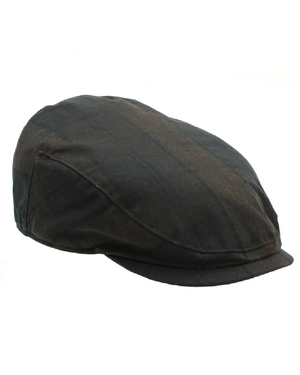 Heather Charles Tartan Wax Flat Cap Classic Country Hats