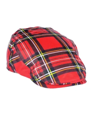Heather Charles Tartan Wax Flat Cap Clearance Heather Outdoor Headwear