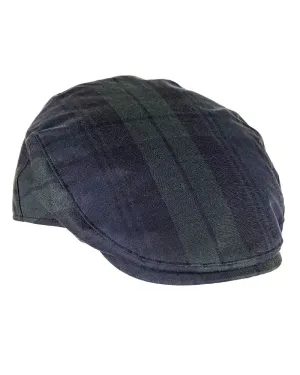 Heather Charles Tartan Wax Flat Cap Heather Outdoor Headwear