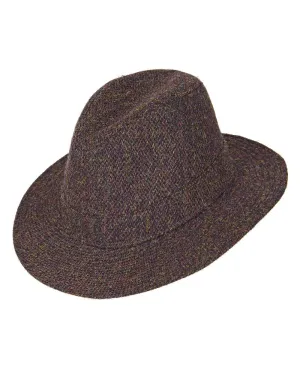 Heather Denholm Harris Tweed Fedora Clearance English Country Headwear