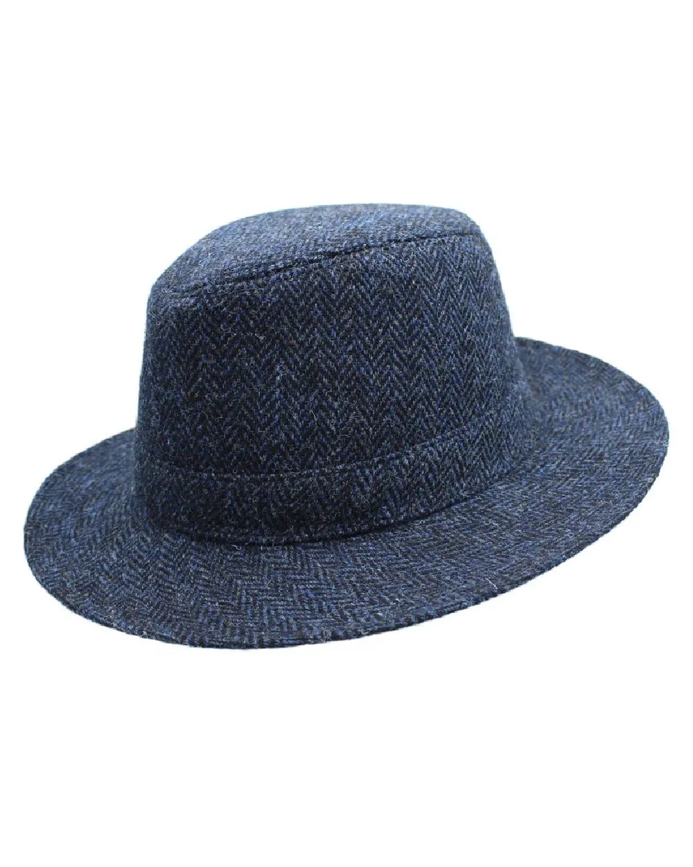 Heather Denholm Harris Tweed Fedora Heather Beanie Cap Men