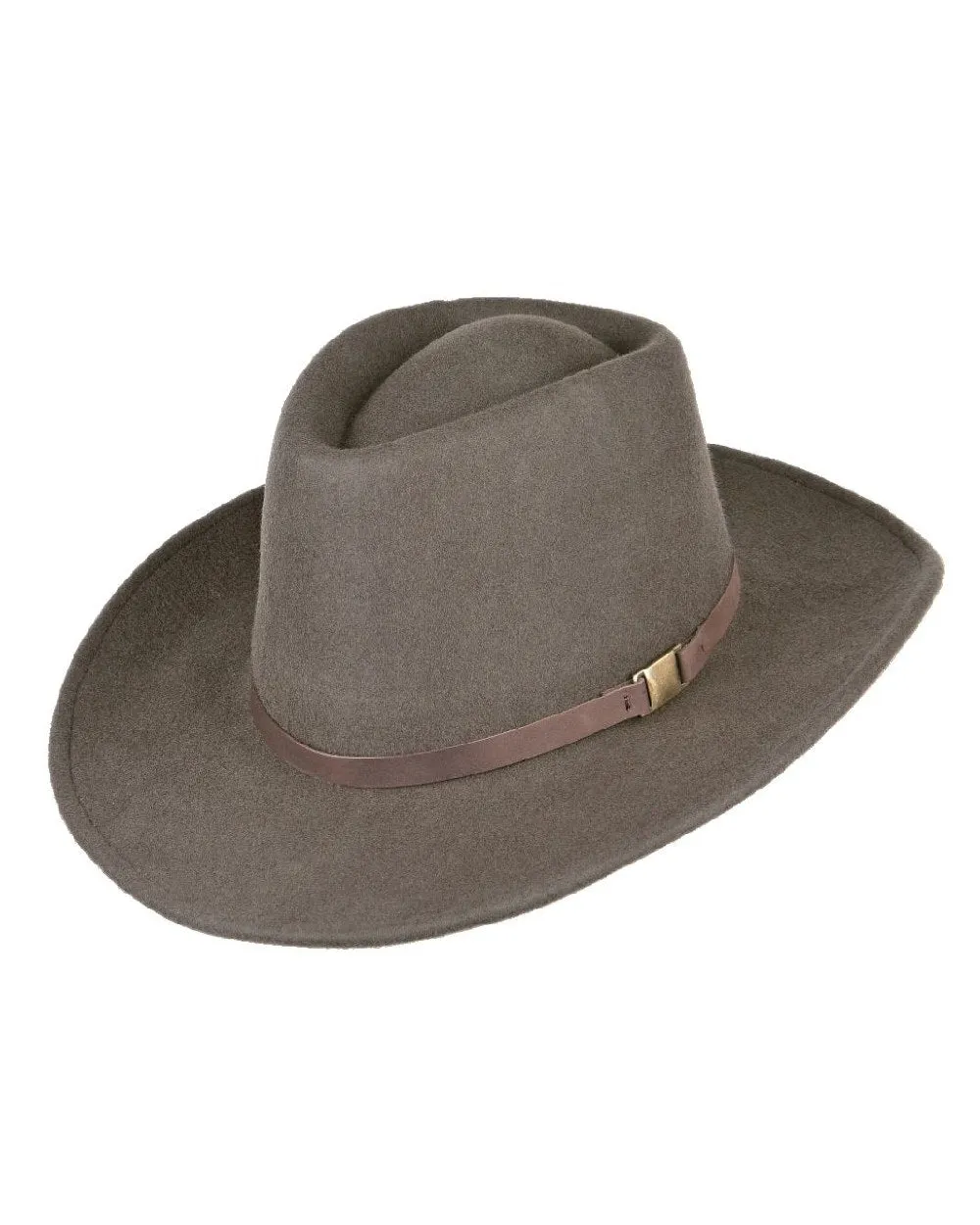 Heather Eden Wool Felt Aussie Hat Shooting Wide-Brim Hats