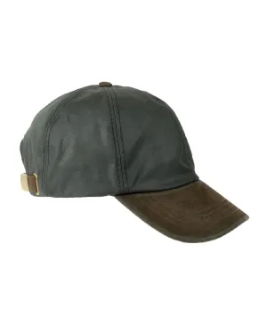 Heather Hamilton Wax Leather Peak Baseball Cap English Country Headwear