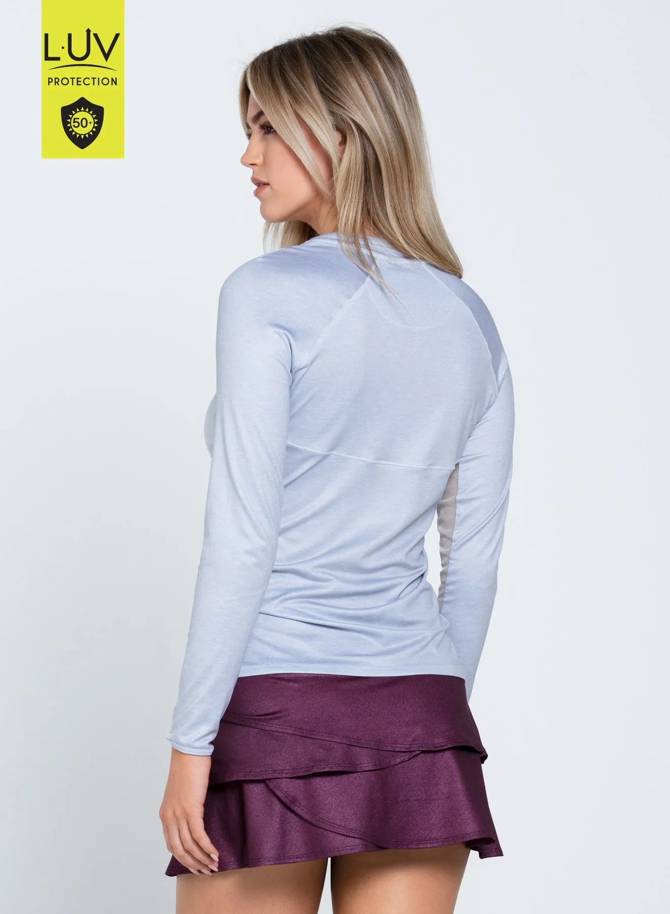 Style Meets Power Own the Moment Heather High Low Breezy Long Sleeve