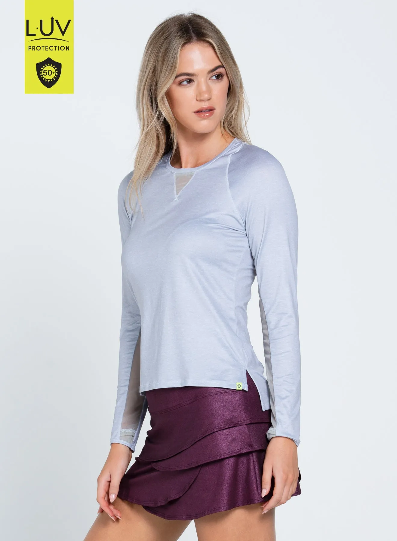 Thanksgiving Day Sale Heather High Low Breezy Long Sleeve