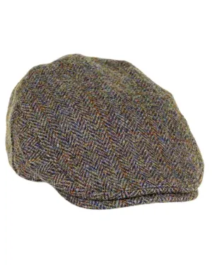Heather Highland Harris Tweed Flat Cap Heather Outdoor Headwear
