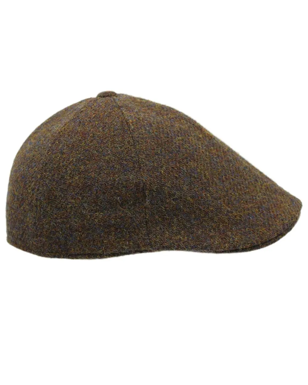 Heather Mallaig Harris Tweed Duckbill 6 Piece Cap Classic Country Hats