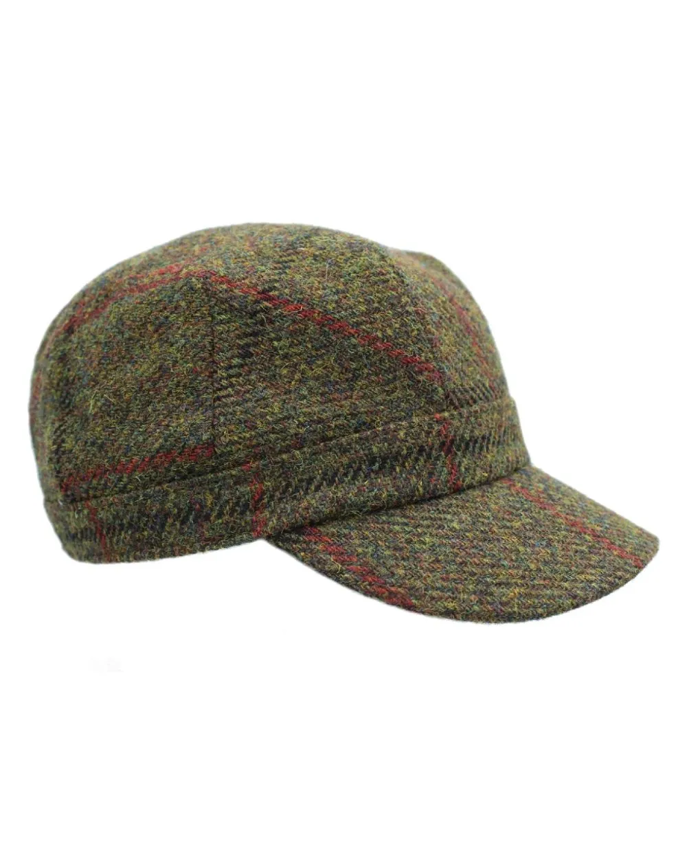 Heather Rhona Harris Tweed Cadet Cap Heather Beanie Cap Men