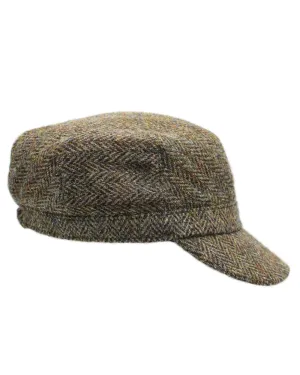 Heather Rhona Harris Tweed Cadet Cap Heather Outdoor Headwear